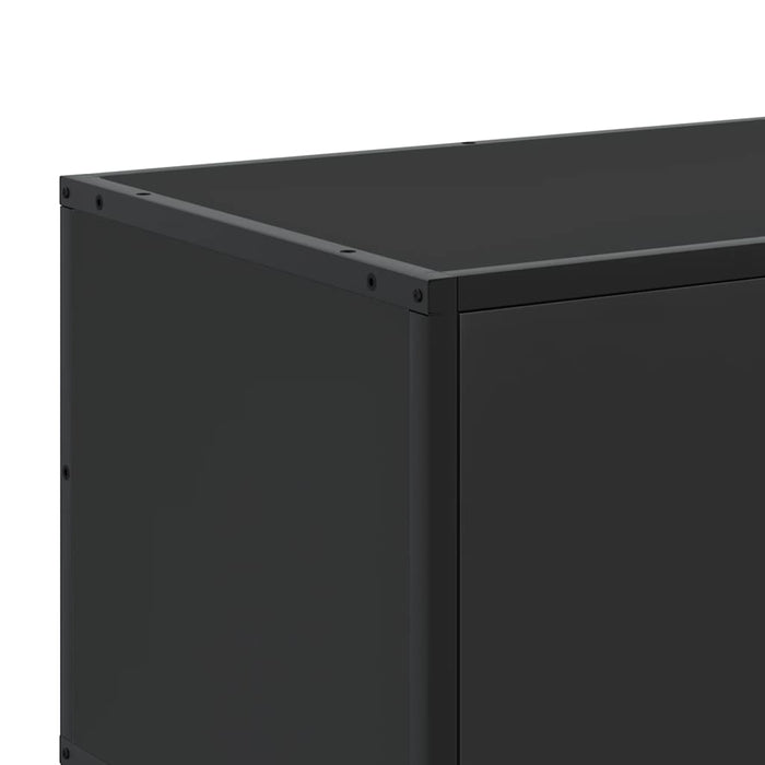 TV Cabinet Black 160x35x41 cm Engineered Wood and Metal