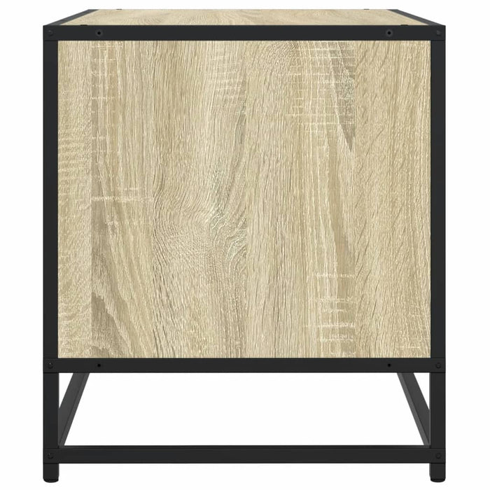 TV Cabinet Sonoma Oak 91x40x46 cm Engineered Wood and Metal