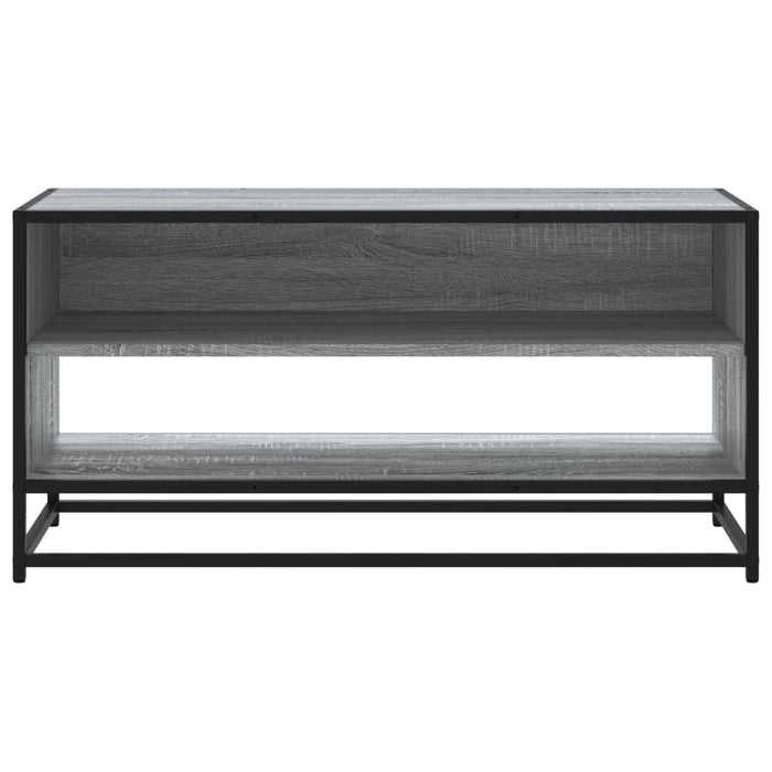 TV Cabinet Grey Sonoma 91x40x46 cm Engineered Wood and Metal