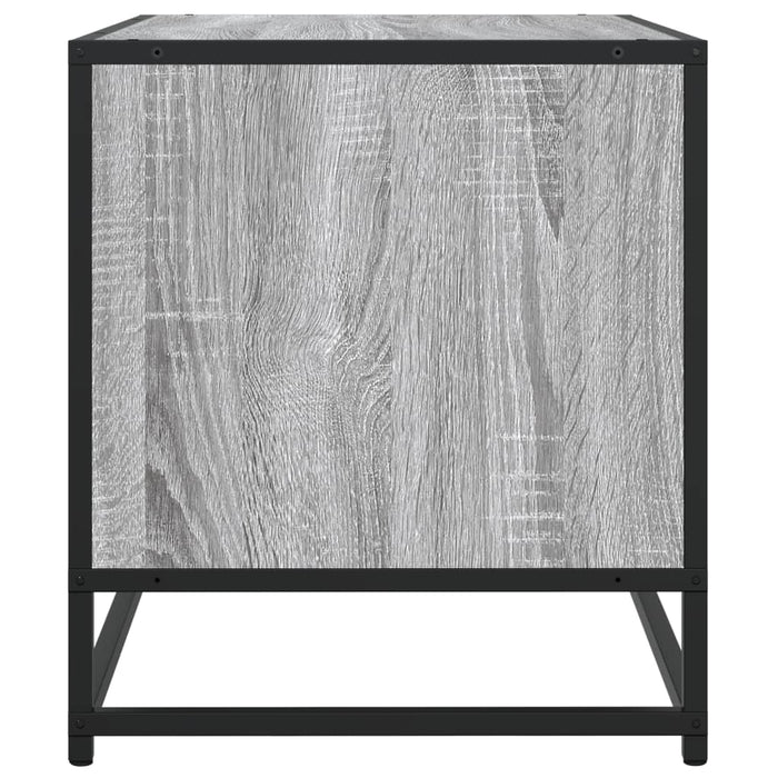 TV Cabinet Grey Sonoma 91x40x46 cm Engineered Wood and Metal