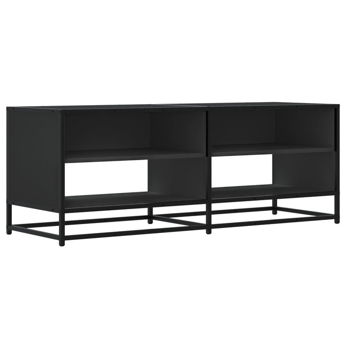 TV Cabinet Black 120.5x40x46 cm Engineered Wood and Metal