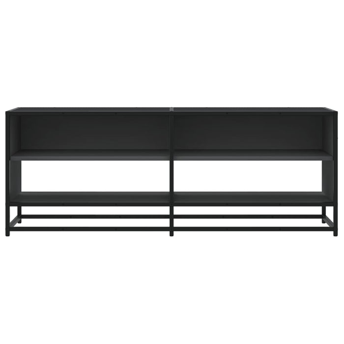 TV Cabinet Black 120.5x40x46 cm Engineered Wood and Metal