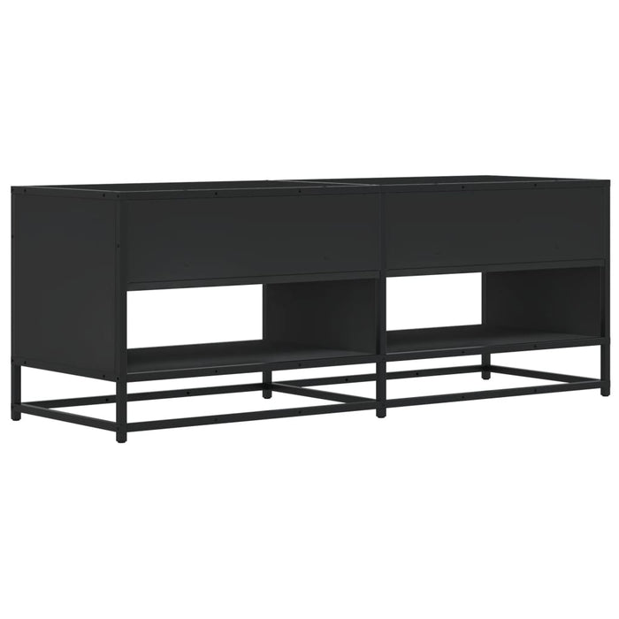 TV Cabinet Black 120.5x40x46 cm Engineered Wood and Metal