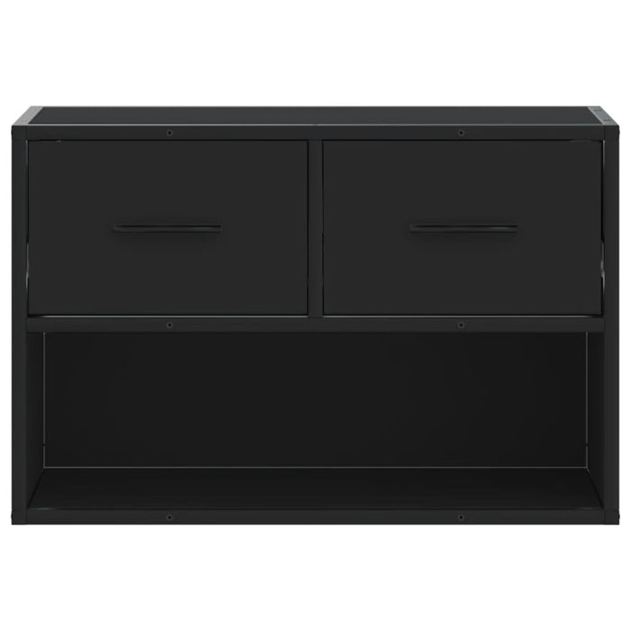 TV Cabinet Black 60x31x39.5 cm Engineered Wood and Metal