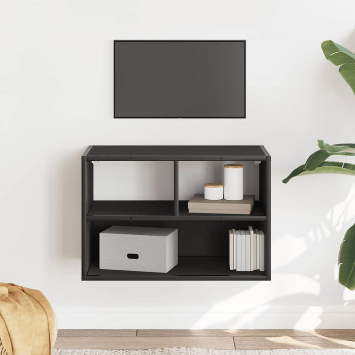 TV Cabinet Black 60x31x39.5 cm Engineered Wood and Metal