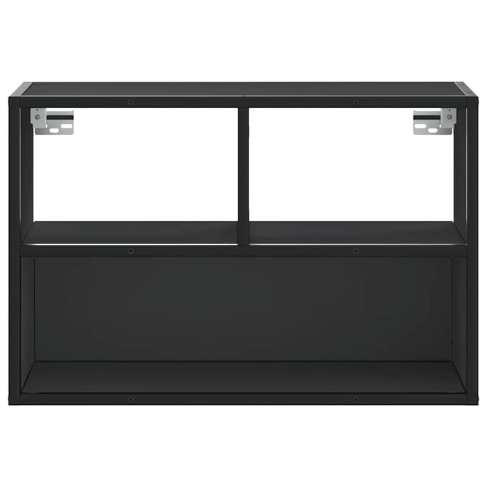 TV Cabinet Black 60x31x39.5 cm Engineered Wood and Metal