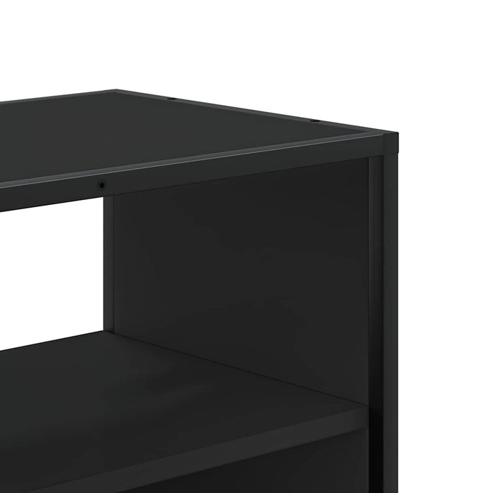 TV Cabinet Black 60x31x39.5 cm Engineered Wood and Metal