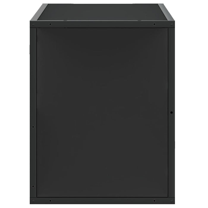 TV Cabinet Black 80x31x39.5 cm Engineered Wood and Metal