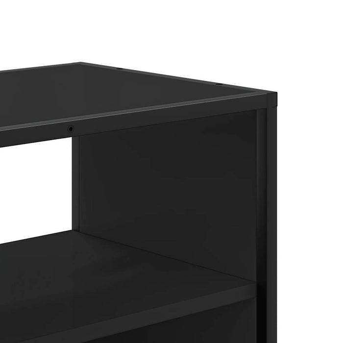 TV Cabinet Black 80x31x39.5 cm Engineered Wood and Metal