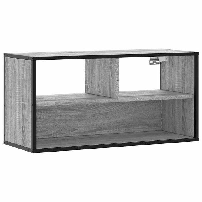 TV Cabinet Grey Sonoma 80x31x39.5 cm Engineered Wood and Metal