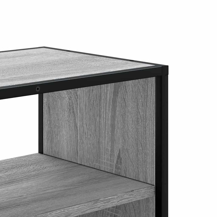 TV Cabinet Grey Sonoma 80x31x39.5 cm Engineered Wood and Metal