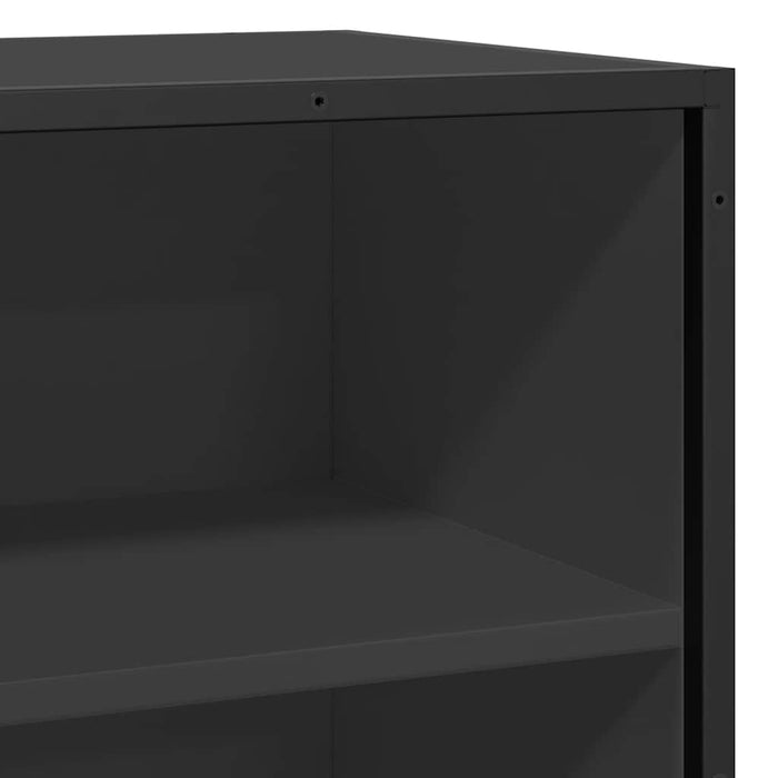 Sideboard Black 35.5x35x76 cm Engineered Wood and Metal