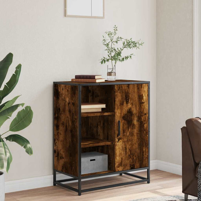 Sideboard Smoked Oak 62x35x76 cm Engineered Wood