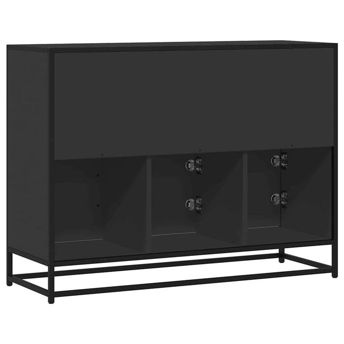 Sideboard Black 100x35x76 cm Engineered Wood