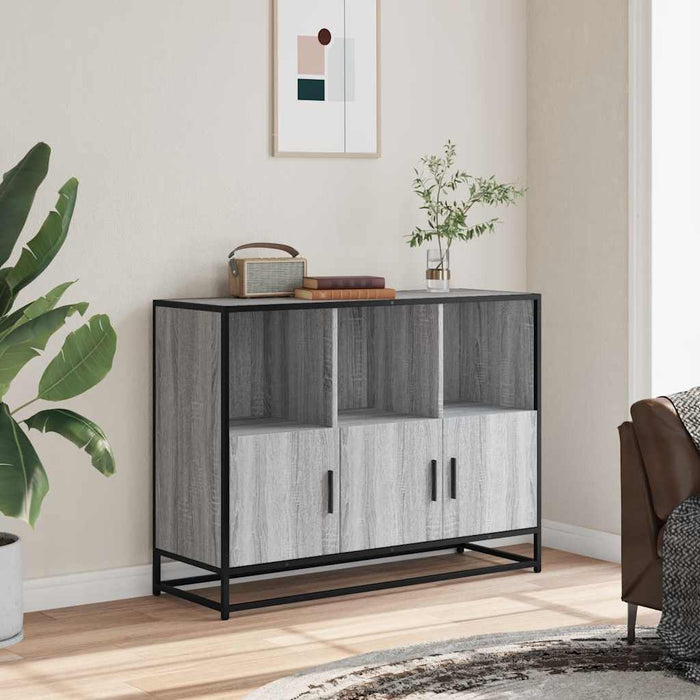 Sideboard Grey Sonoma 100x35x76 cm Engineered Wood