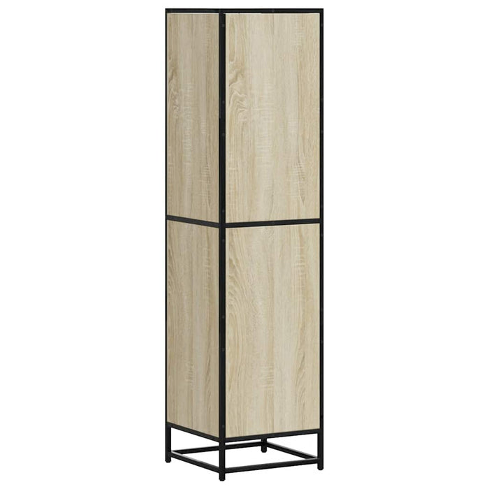 Highboard Sonoma Oak 35.5x35x139 cm Engineered Wood and Metal