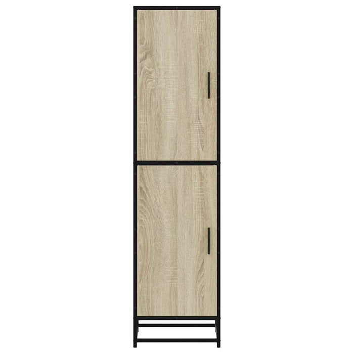 Highboard Sonoma Oak 35.5x35x139 cm Engineered Wood and Metal