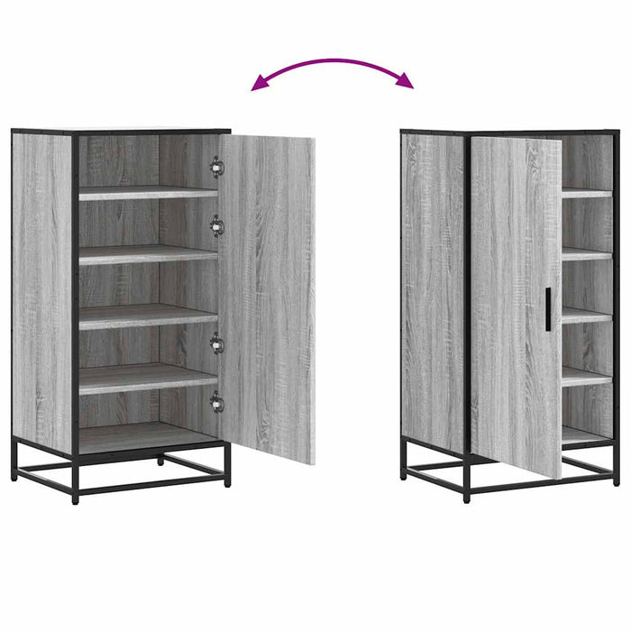 Shoe Rack Grey Sonoma 48x38x97.5 cm Engineered Wood