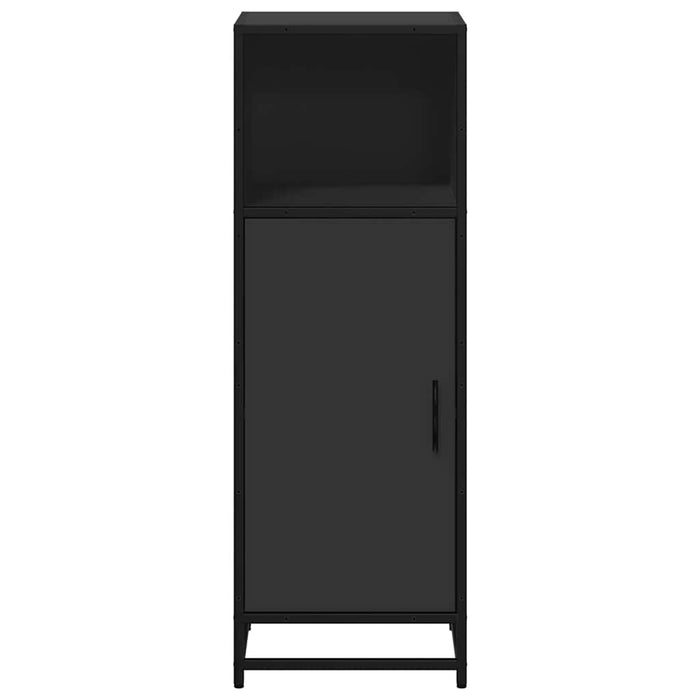 Bathroom Cabinet Black 35x37.5x100 cm Engineered Wood