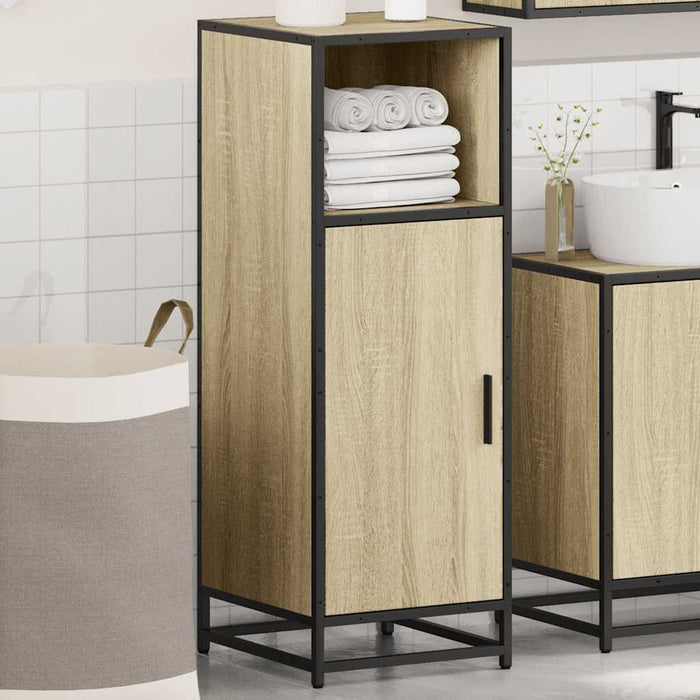 Bathroom Cabinet Sonoma Oak 35x37.5x100 cm Engineered Wood