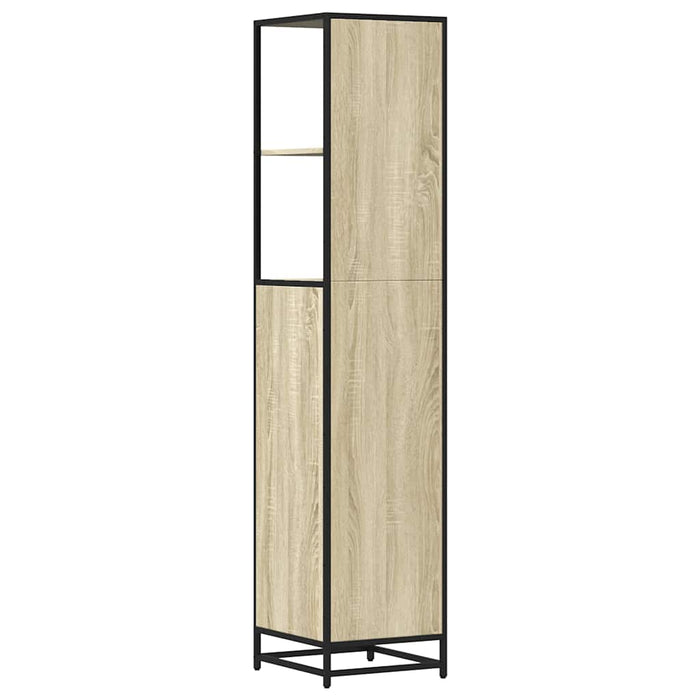 Bathroom Cabinet Sonoma Oak 35x37.5x166 cm Engineered Wood