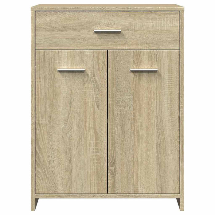 Bathroom Cabinet Sonoma Oak 60x33x80 cm Engineered Wood