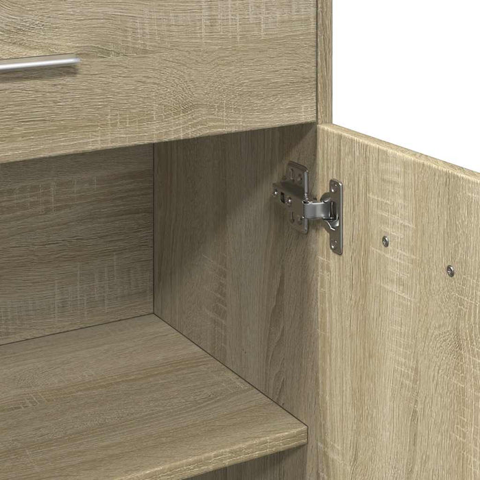 Bathroom Cabinet Sonoma Oak 60x33x80 cm Engineered Wood