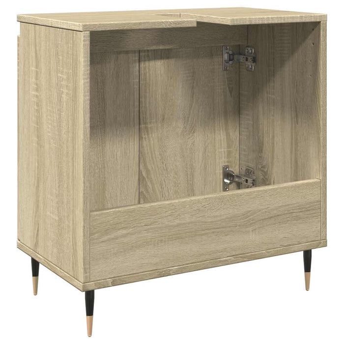 Bathroom Cabinet Sonoma Oak 58x33x60 cm Engineered Wood