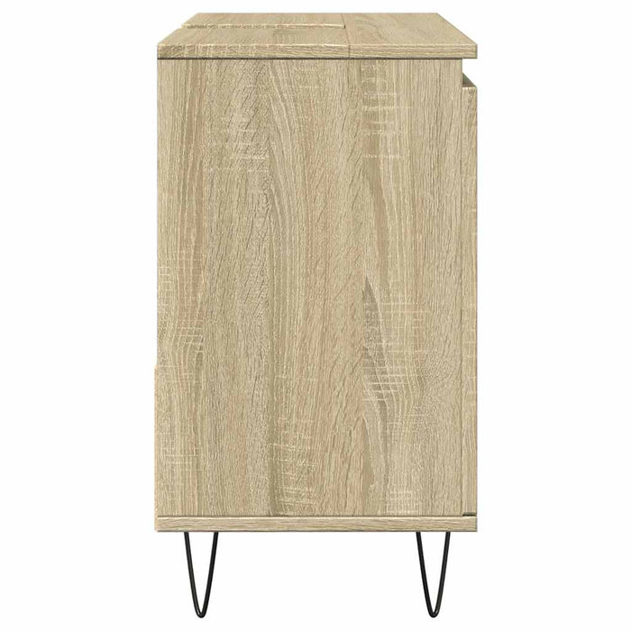 Bathroom Cabinet Sonoma Oak 65x33x60 cm Engineered Wood