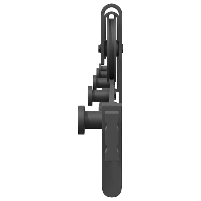 Sliding Door Hardware Kit 200 cm Steel Black