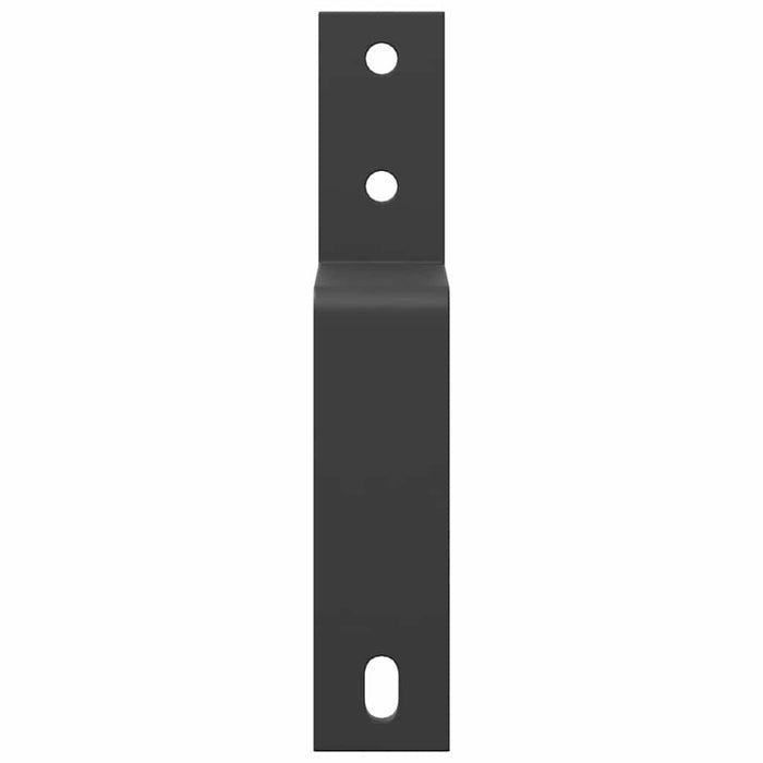 Barn Door Bypass Brackets 5 pcs for Flat Rails Carbon Steel