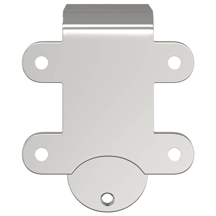 Barn Door Bypass Brackets 4 pcs for Round Rails Stainless Steel