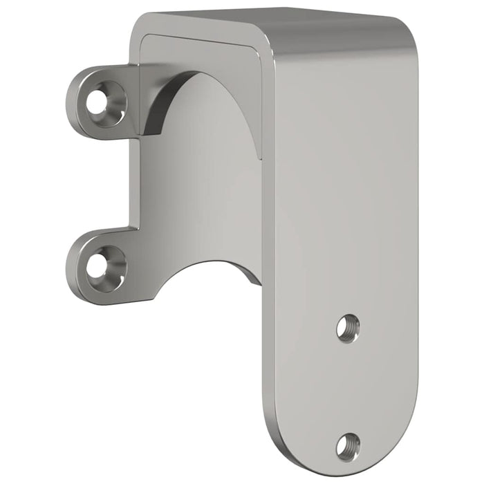 Barn Door Bypass Brackets 4 pcs for Round Rails Stainless Steel