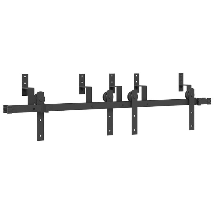 Sliding Door Hardware Kit 152,5 cm Steel Black