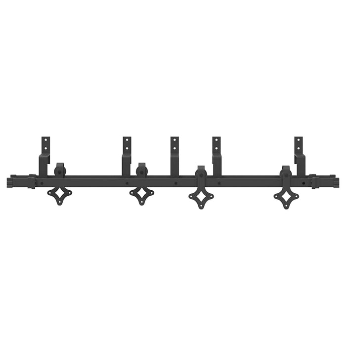 Sliding Door Hardware Kit 152,5 cm Steel Black