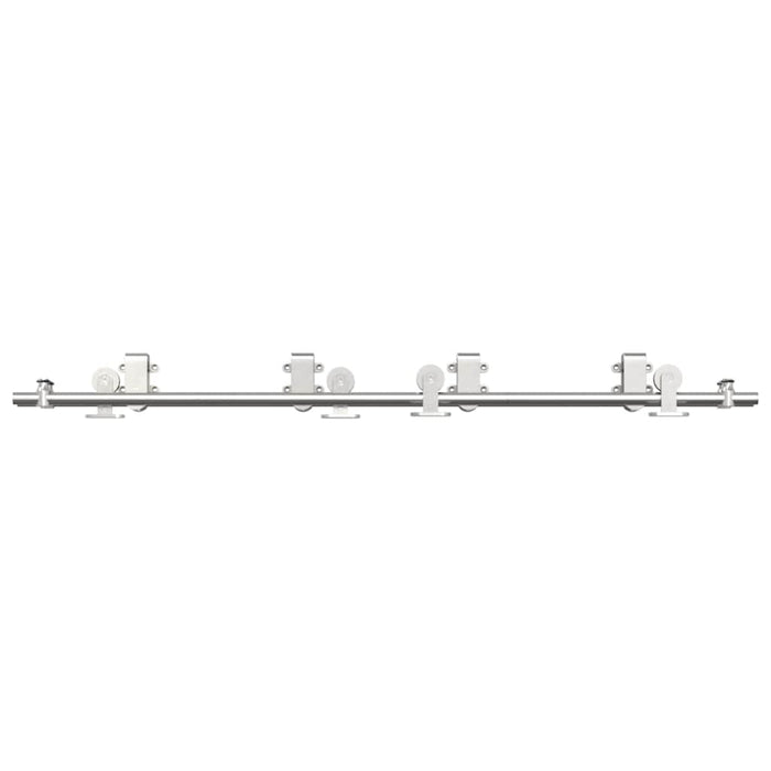 Sliding Door Hardware Kit 183 cm Stainless Steel Silver