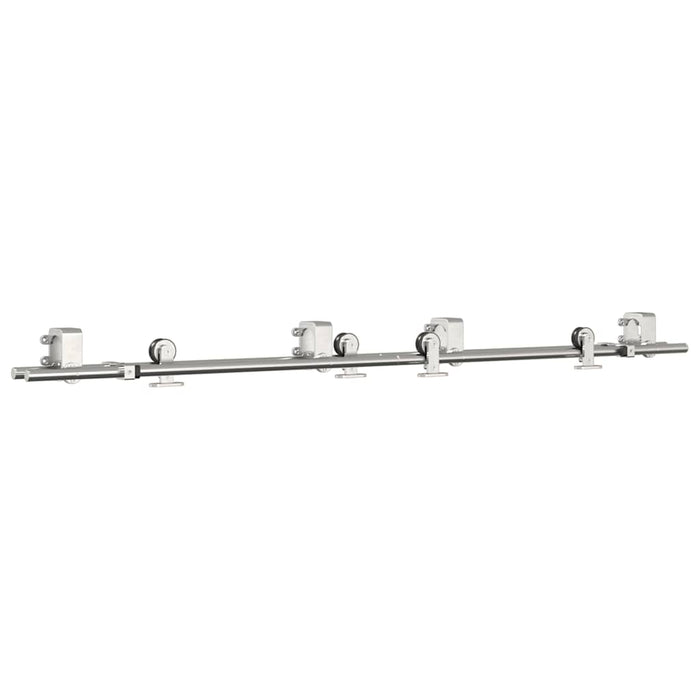 Sliding Door Hardware Kit 183 cm Stainless Steel Silver