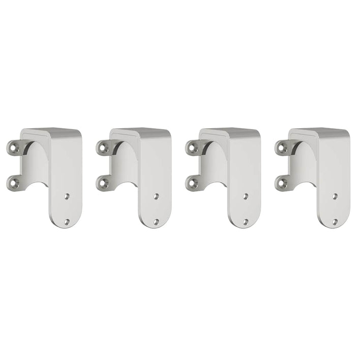 Sliding Door Hardware Kit 366 cm Stainless Steel Silver