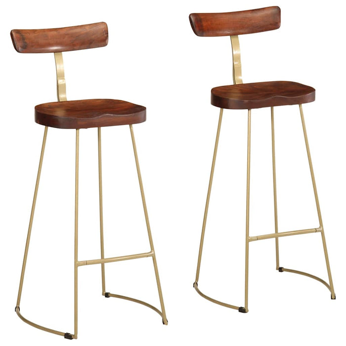 Bar Stools 2 pcs 49x43x103 cm Solid Wood Mango