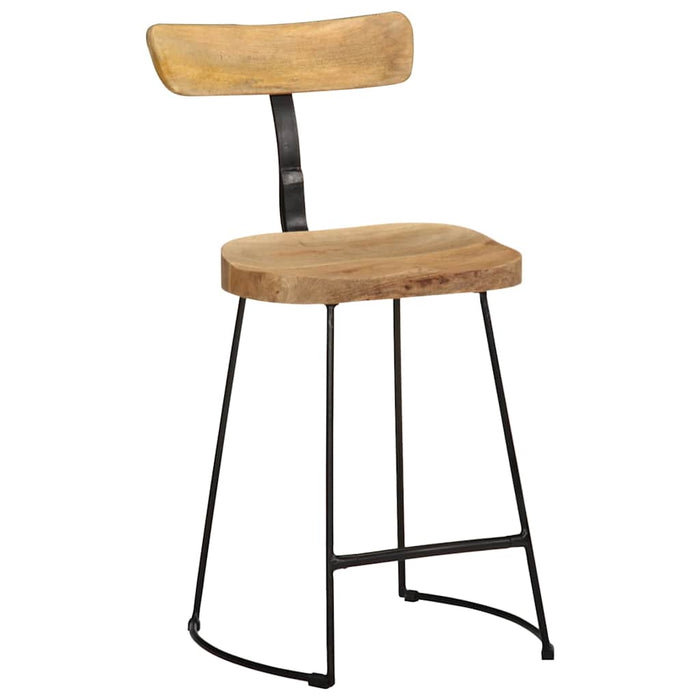 Bar Stools 2 pcs 49x43x79 cm Solid Wood Mango