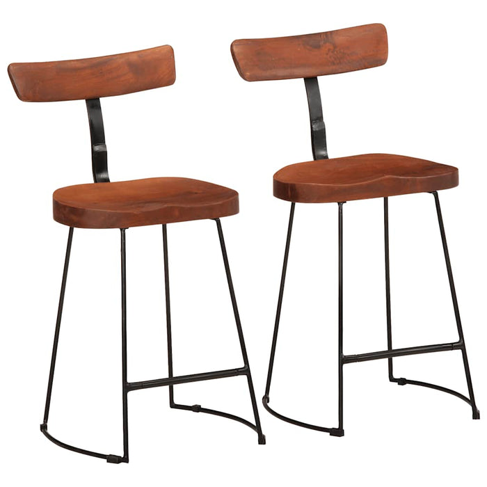 Bar Stools 2 pcs 49x43x79 cm Solid Wood Mango