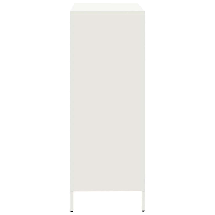 Highboard White 68x39x101.5 cm Steel