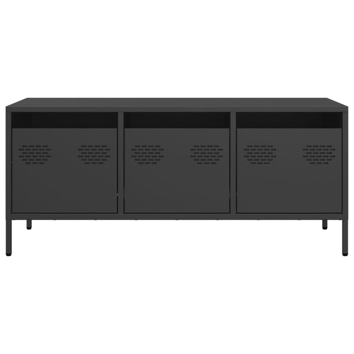 TV Cabinet Black 101.5x39x43.5 cm Cold-rolled Steel