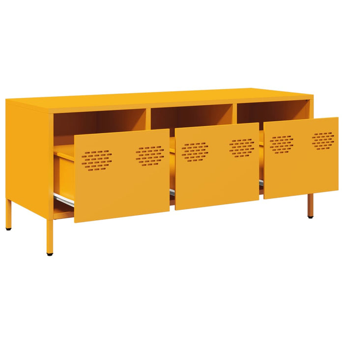 TV Cabinet Mustard Yellow 101.5x39x43.5 cm Cold-rolled Steel