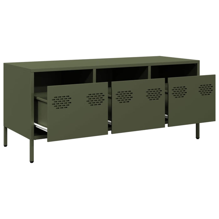 TV Cabinet Olive Green 101.5x39x43.5 cm Cold-rolled Steel