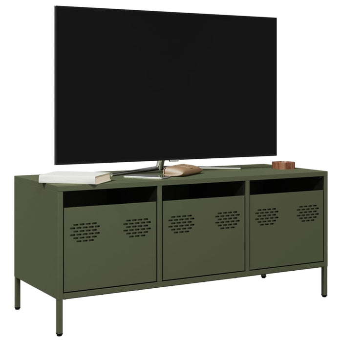 TV Cabinet Olive Green 101.5x39x43.5 cm Cold-rolled Steel