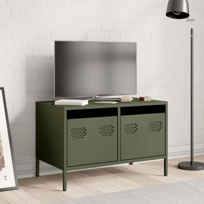 TV Cabinet Olive Green 68x39x43.5 cm Cold-rolled Steel