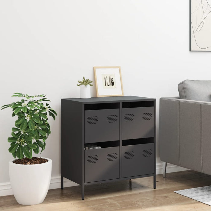 Sideboard Black 68x39x73.5 cm Cold-rolled Steel