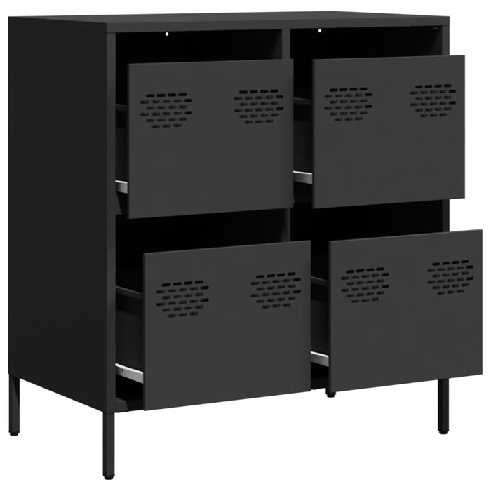 Sideboard Black 68x39x73.5 cm Cold-rolled Steel