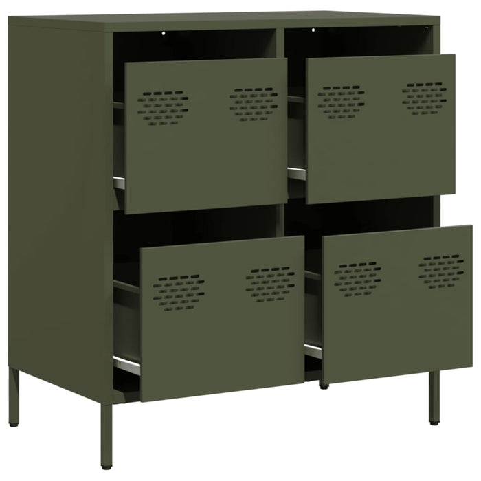 Sideboard Olive Green 68x39x73.5 cm Cold-rolled Steel